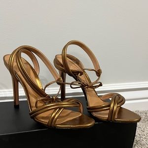 Gold Schutz Heels